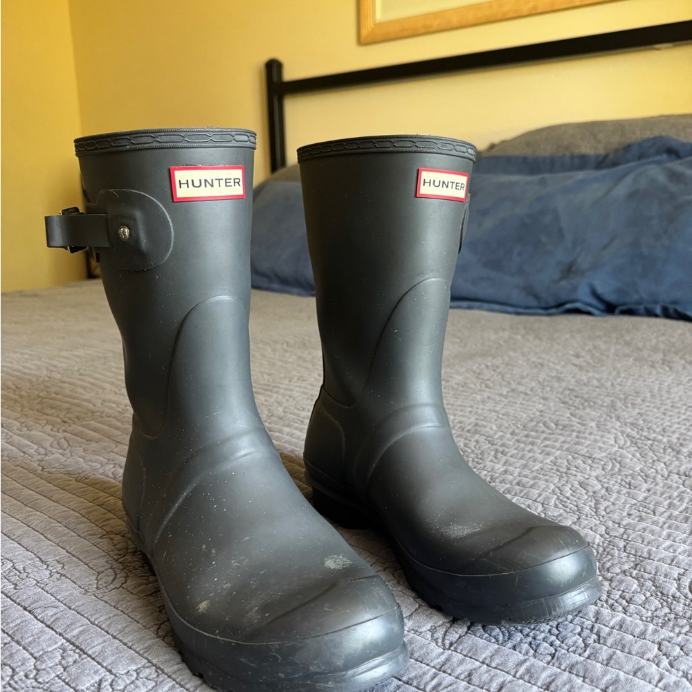 Hunter Classic Short Dark Grey Boots